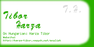 tibor harza business card